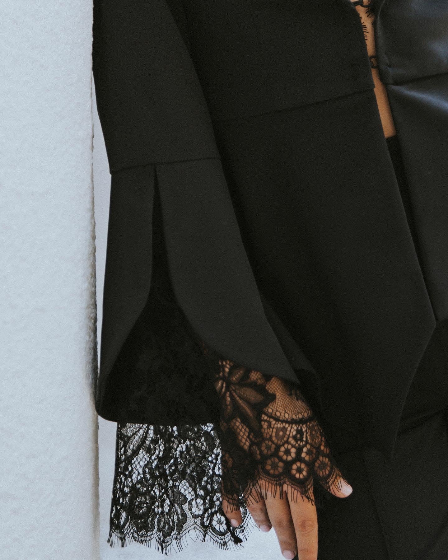 Pants Suit "Louise" with French Lace