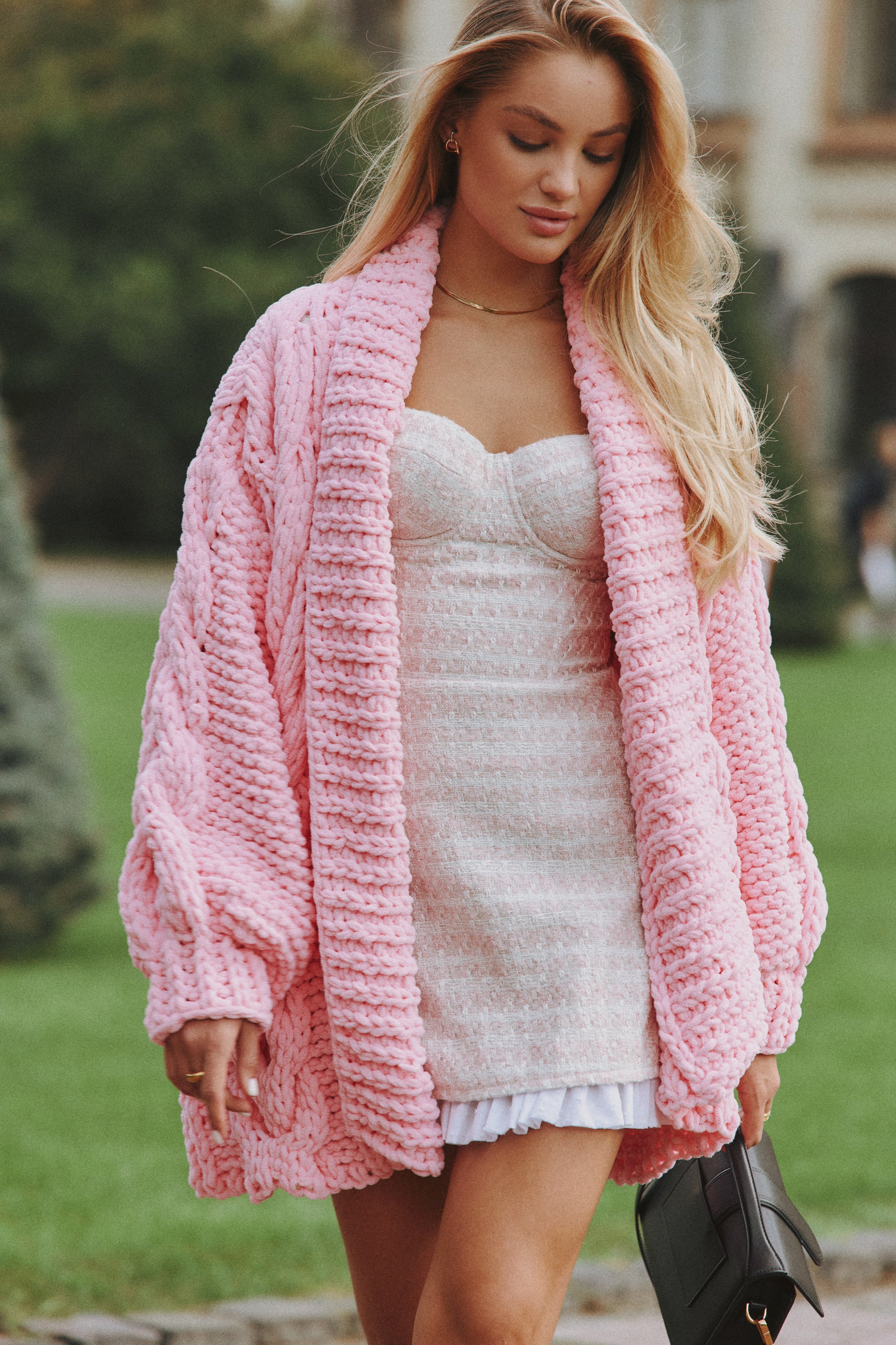 Puffy chunky sweater